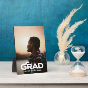 Plaque Photo Moderne Gras Script Minimal Photo Graduation