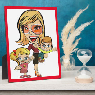 PLAQUE PHOTO MOM ET ENFANTS