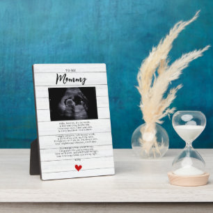 Plaque Photo Mommy to be Ultrasound Sonogramme Bump Poem