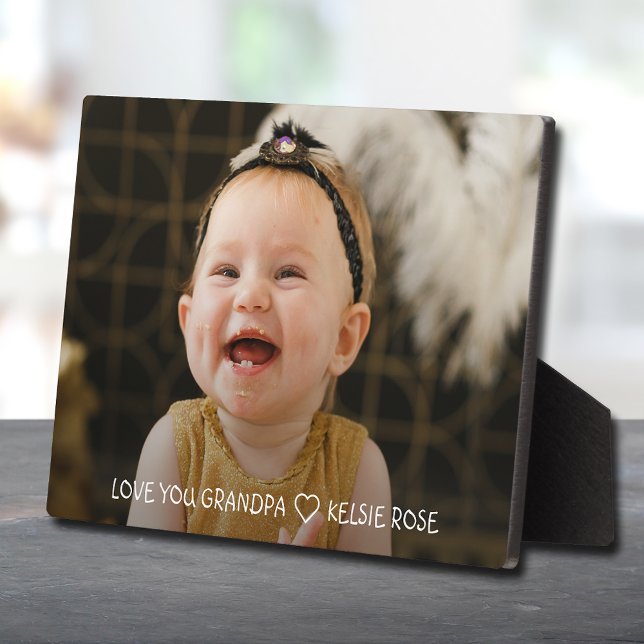 Plaque Photo Mon amour, grand-père, grand-enfant, cadeau photo (Créateur téléchargé)