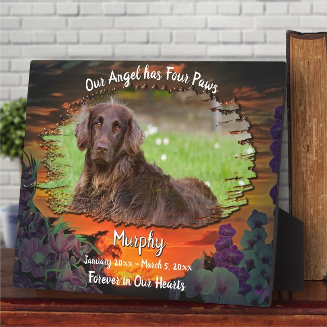 Plaque Photo Mon ange a quatre pattes Sunset 2584 (Créateur téléchargé)