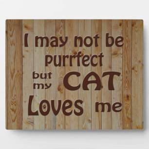 Plaque Photo Mon chat m'aime