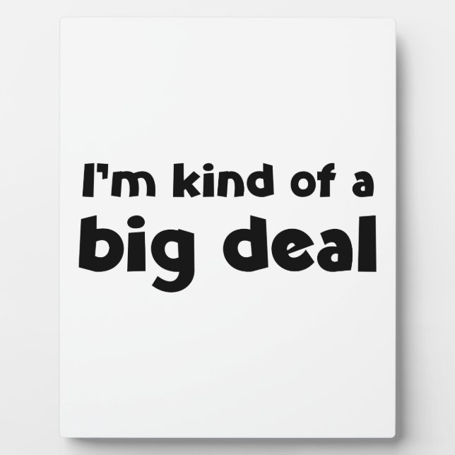 Plaque Photo Mon enfant ou un big deal (Devant)