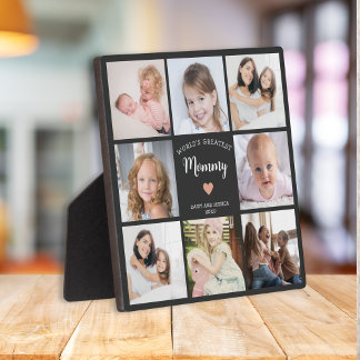 Plaque Photo Monde la plus grande maman photo Collage photo mod