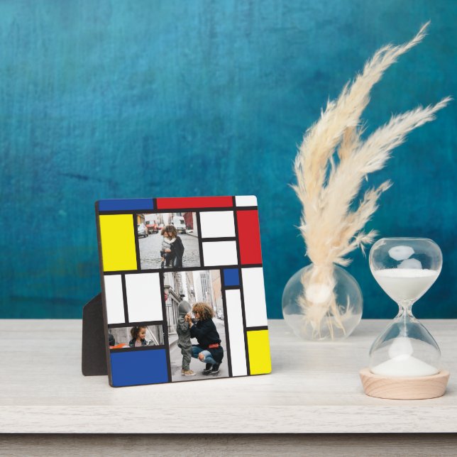 Plaque Photo Mondrialist minimalist De Stijl Geo Photo Art Mode (Insitu)
