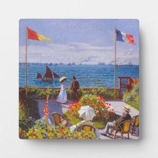 Plaque Photo Monet The Garden at Sainte