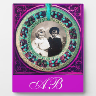 PLAQUE PHOTO MONOGRAMME FRUITS DE LA RENAISSANCE FLORENTINE