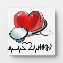 Plaque Photo Monogramme Médicale