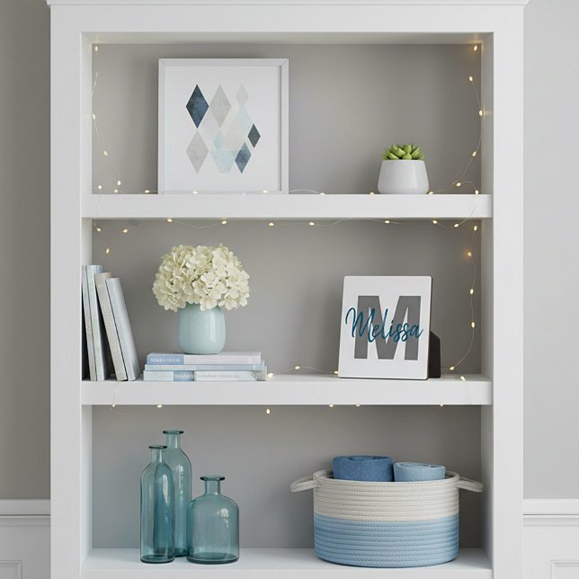 Plaque Photo Monogramme personnalisé (Créateur téléchargé)