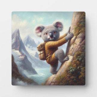 Plaque Photo Montée en montagne avec un koala