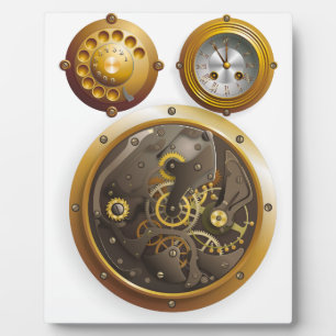Plaque Photo Montre Steampunk