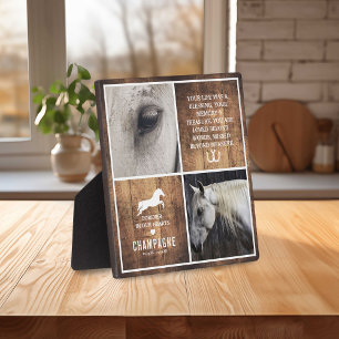 Plaque Photo Monument commémoratif Rustic Horse