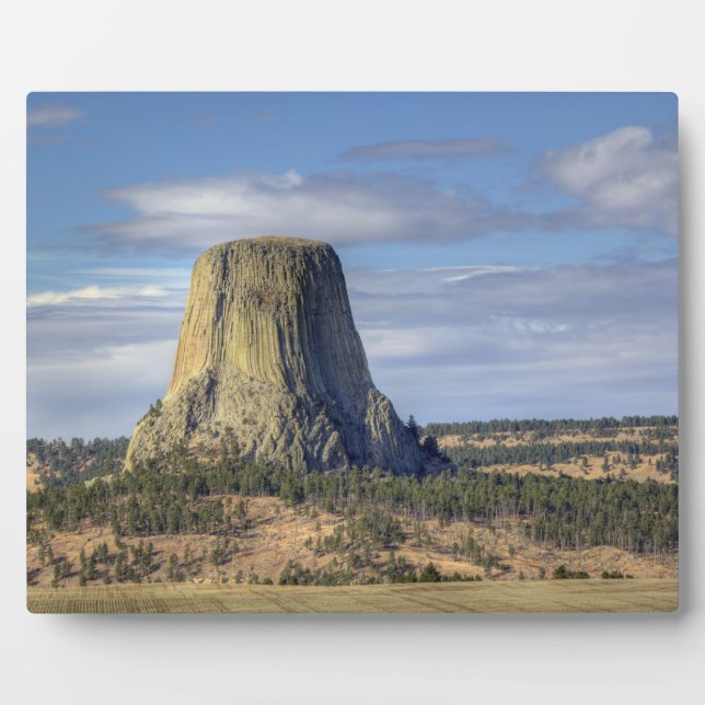 Plaque Photo Monument national de Devils Tower (Devant)