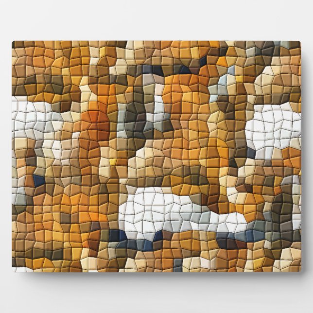 PLAQUE PHOTO MOSAIC FOX (Devant)