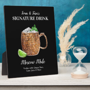 Plaque Photo Moscow Mule • PERSONNALISER ce Cocktail de Signatu