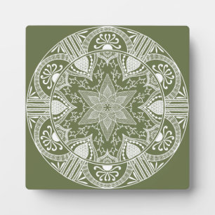 Plaque Photo Moss Mandala