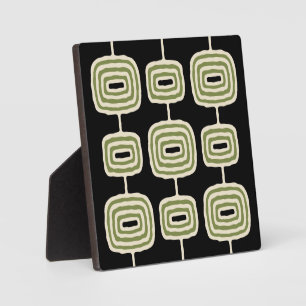 Plaque Photo Motif Abstrait anneaux atomiques