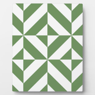 Plaque Photo Motif de cube vert laiton foncé