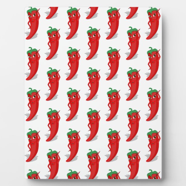 Plaque Photo Motif de dessin animé Red Pepper Diva (Devant)