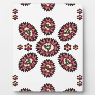 Plaque Photo Motif de fleurs Mandala