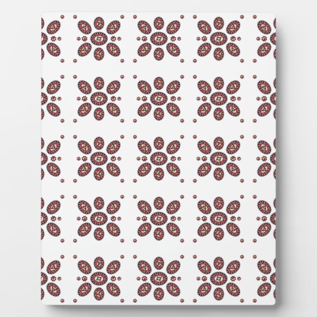 Plaque Photo Motif de fleurs Mandala (Devant)
