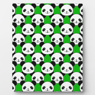 Plaque Photo Motif de l'ours Kawaii Panda