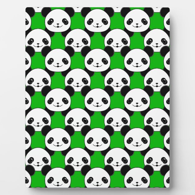 Plaque Photo Motif de l'ours Kawaii Panda (Devant)