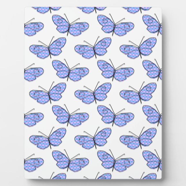 Plaque Photo Motif de papillon cosmique (Devant)