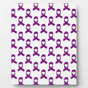 Plaque Photo Motif de ruban violet