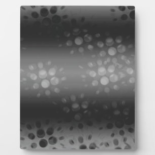 Plaque Photo Motif des éclats pointus - Noir, Gris, Blanc
