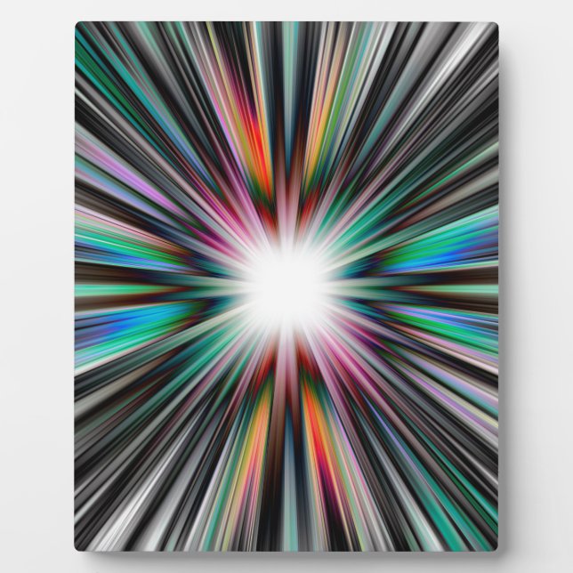 Plaque Photo Motif d'explosion Starburst (Devant)
