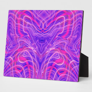 Plaque Photo Motif psychédélique violet