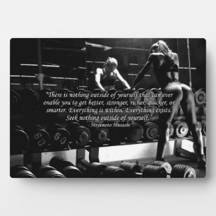 Plaque Photo Motivation de l'entraînement des femmes