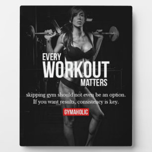 Plaque Photo Motivation des femmes - Chaque entraînement compte