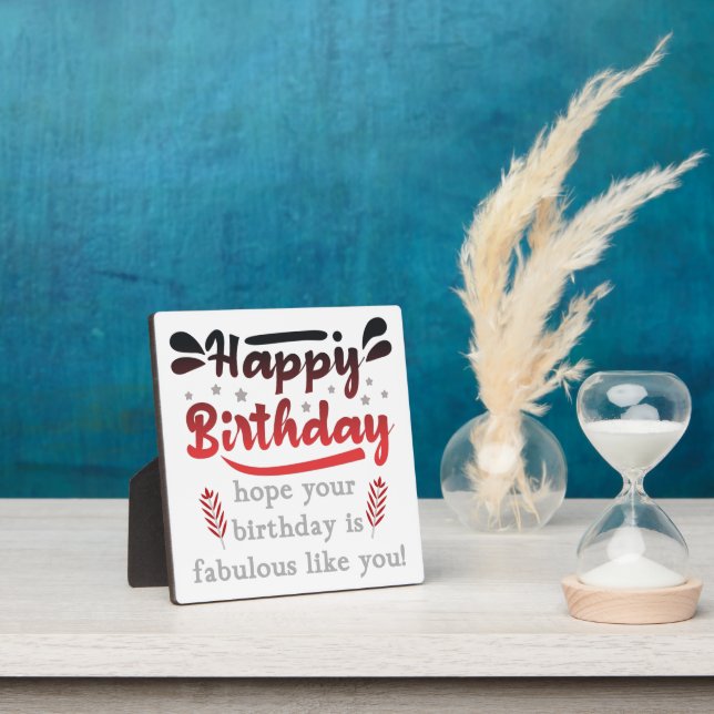 Plaque Photo Motivational Joyeux voeux d'anniversaire. (Insitu)