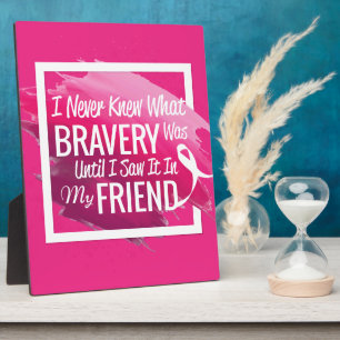 Plaque Photo Mots d'encouragement pour un ami courageux atteint