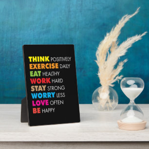 Plaque Photo Mots Inspirants - Motivation