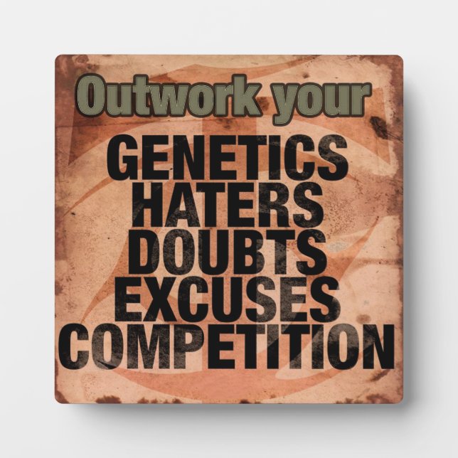 Plaque Photo Mots Inspirationnels - Plan - Motivation (Devant)
