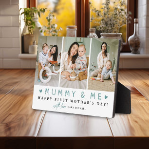 Plaque Photo 'Mummy & Me' 1ère Fête des Mères 3 x Collage photo