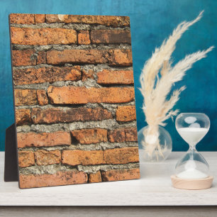Plaque Photo Mur en briques antique