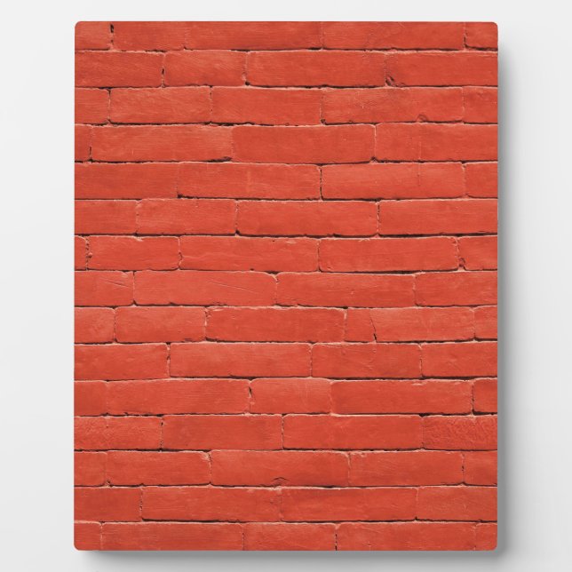 Plaque Photo Mur rouge orange (Devant)