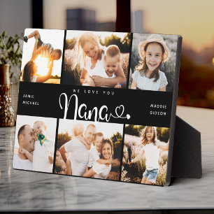 Plaque Photo NANA We Lots Hearts Modern 6 Photo Collage