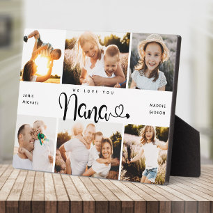 Plaque Photo NANA We Lots Hearts Modern 6 Photo Collage