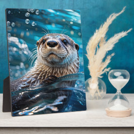 Plaque Photo Natation en Otter