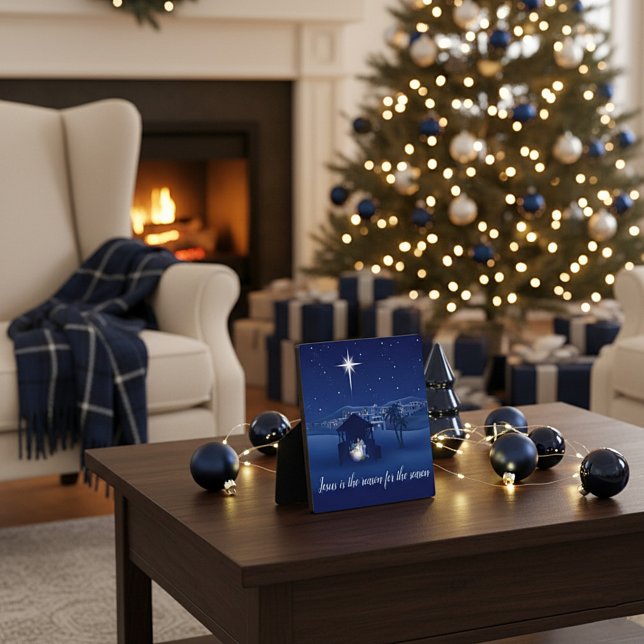 Plaque Photo nativité Jésus est la raison (Créateur téléchargé)