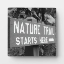 Nature Trail Commence Ici signe photo rustique