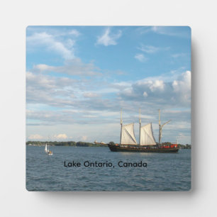 Plaque Photo Navigation sur le lac Ontario