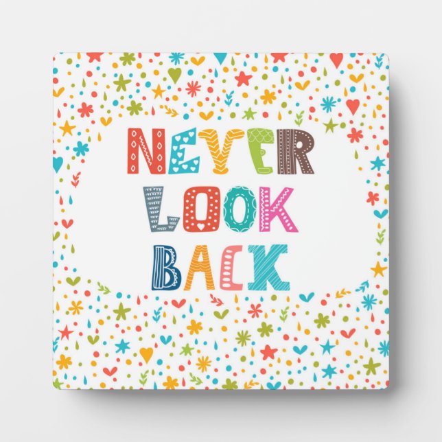 Plaque Photo Never Look (Devant)
