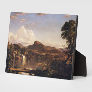 Plaque Photo New England Scenery Frederic Edwin Church