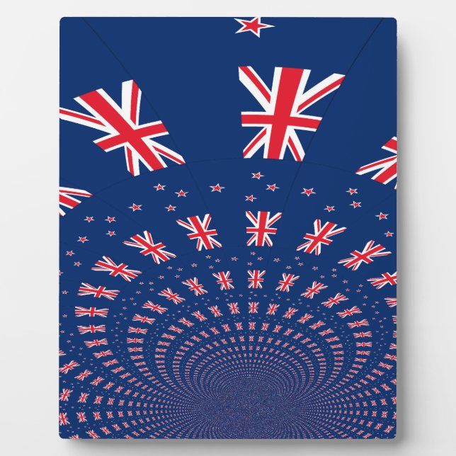 Plaque Photo New Zealand flag (Devant)
